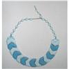 Image 1 : Art Deco Blue Milk Glass Choker - Germany #2183640