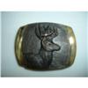 Image 1 : Sculpted Bronze Elk Belt Buckle-Signed #2183768