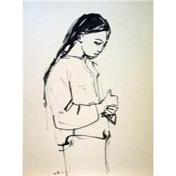 Unknown Portrait of a Girl Offset Lithograph #2183965