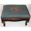 Image 1 : Vintage Queen Anne Style Needlepoint Stool #2184629