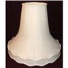 Image 1 : Large White Silk Scalloped Bell Lamp Shade #2184631