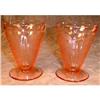 Image 1 : CHERRY Blossom TUMBLERS Footed 4oz Pink (2) #2184857