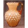 Image 1 : HOBNAIL Cased GLASS Pitcher EWER Yellow #2184858