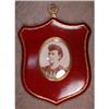 Image 1 : Italian LEATHER Frame SHield SHAPE - VINTAGE - #2184891