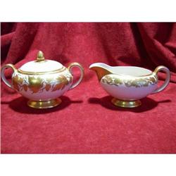 Sadler "Heavy Gilding" X-Large Lidded Cream & #2184989