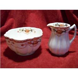 Vintage C & E Victoria Scalloped Cream & Sugar #2184990
