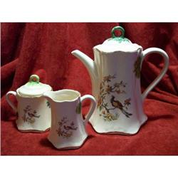 Shabby Chic Majolica Style Pottery Tea Set #2184991