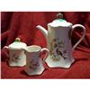 Image 1 : Shabby Chic Majolica Style Pottery Tea Set #2184991