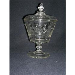 EAPG IOWA CITY ALHAMBRA SUGER WITH LID AS IS #2184996