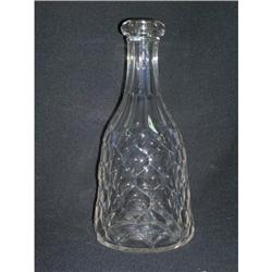 EAPG FLINT HONEYCOMB DECANTER W/ BAR LIP #2184999