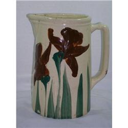 EARLY ROSEVILLE MILK PITCHER IRIS PATTERN #2185002