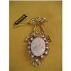 Image 1 : Geno Genuine Hand Carved Italian Cameo Brooch #2185183
