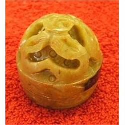 VINTAGE SOLID PERFUME SONG OF INDIA HAND CARVED#2185211