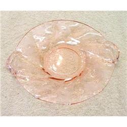 1920-30s HEISEY TWIST FLAMINGO PINK FLORAL #2185221