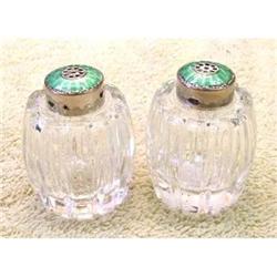 EARLY 1900s CRYSTAL S&P ENAMELED AND STERLING #2185231