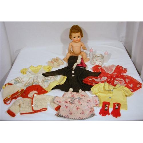 Tiny Tears Doll Withe Clothes Etc C1965 2185443