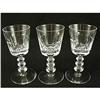 Image 1 : LIBBEY Rock Sharpe RUGBY Water GOBLETS Crystal #2185539