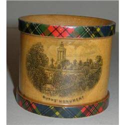 Rare Antique Tartan Ware Napkin Ring #2185702