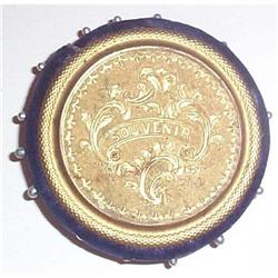 19th Century English Gilt Pin Cushion / Wheel #2185729