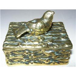 Figural Victorian Stamp Box - Bird - c. 1870 #2185741