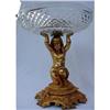 Image 1 : 19C FIGURAL GILT BRONZE & CUT GLASS CENTERPIECE#2185923