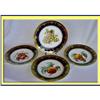 Image 1 : 4 SIGNED SEVRES PORCELAIN PLATES HPAINTED FRUIT#2185955