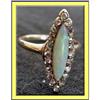 Image 1 : EDWARDIAN NOUVEAU DECO OPAL DIAMOND GOLD RING #2185979