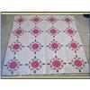 Image 1 : HANDMADE AMERICAN QUILT ROSE OF SHARON c1820 #2185982