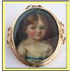 Image 1 : ANTIQUE MINIATURE PORTRAIT GOLD MOURNING #2185988