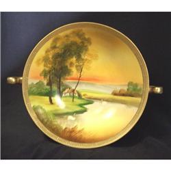 Nippon Swan on Lake Footed Bowl Compote #2198376