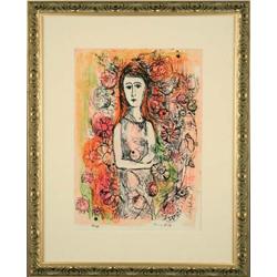 Contemporary Abstracted Figure Watercolor Paint#2198410