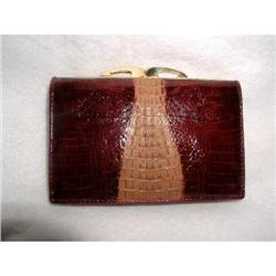 Leather French Wallet Two Tone Women's Vintage #2198436
