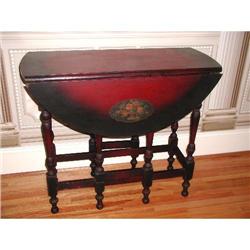 Gate Leg Table Tole C.1910 H.P. Robertson #2198443