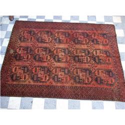 Antique Afghan rug, area carpet middle 19 #2198482