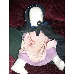14" Amish Nettie homemade  black bonnet  #2198546