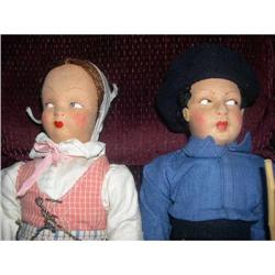 12" TAF Cloth Pair Made in Spain 1930's #2198549