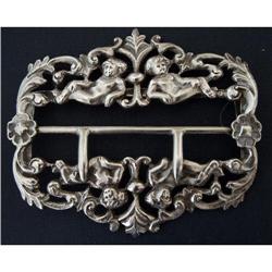 ANTIQUE STERLING SILVER ART NOUVEAU BUCKLE #2198568