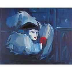 "Italian mask" impressionism oil by Glazunova E#2198572