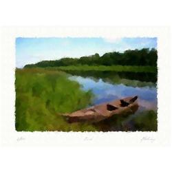 Lithograph "Creek" by Livitin In. #2198607