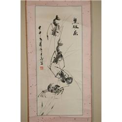 Chinese  Ink   on  paper  Scroll  Painting #2198672