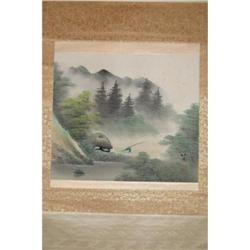 Japanese  Ink  on  paper  Scroll  Painting #2198673