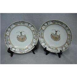 Pair  of  Chinese  Export  Porcelain  Plates #2198681