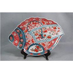 Japanese Imari Porcelain Conch  Shape Plate    #2198685