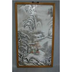 Chinese  Famille  Rose  Porcelain  Plaque #2198693
