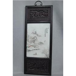 Chinese  Porcelain  Plaque  #2198696