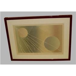 Moon Shapes Litho Lithograph Claude Madeleine #2199332
