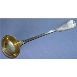 800 Silver Soup Ladle Spoon Gold Washed #2199333