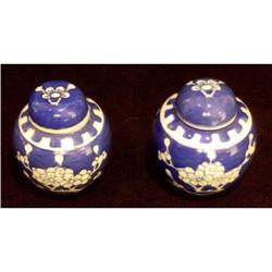 Pair of Chinese Plum Blossom Ginger Jars #2199357