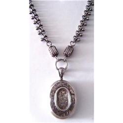 Victorian Sterling Silver Locket/Necklace #2199384