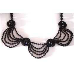 Antique French Jet Necklace #2199393